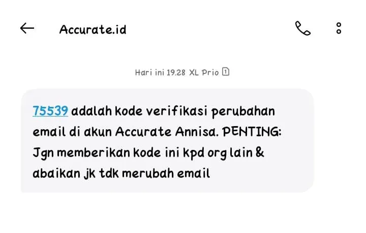 Ubah Email Akun Accurate Online